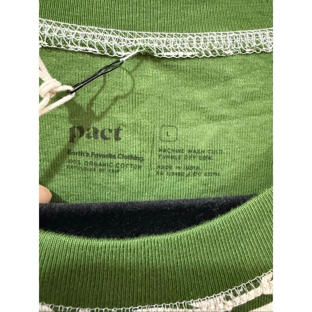 Pact Birch Tree 100% Organic Cotton Holiday Pajama top size Large - Picture 3 of 5